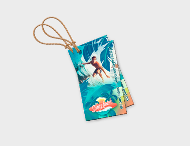 Tag Reciclato 240g Laminação Fosca 4,25x4,8cm - 4x0 - 500 unid