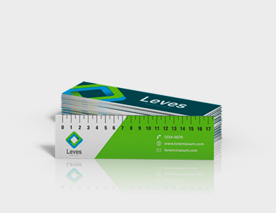 Régua Reciclato 240g Laminação Fosca 5x22,5cm - 4x1 - 100 unid